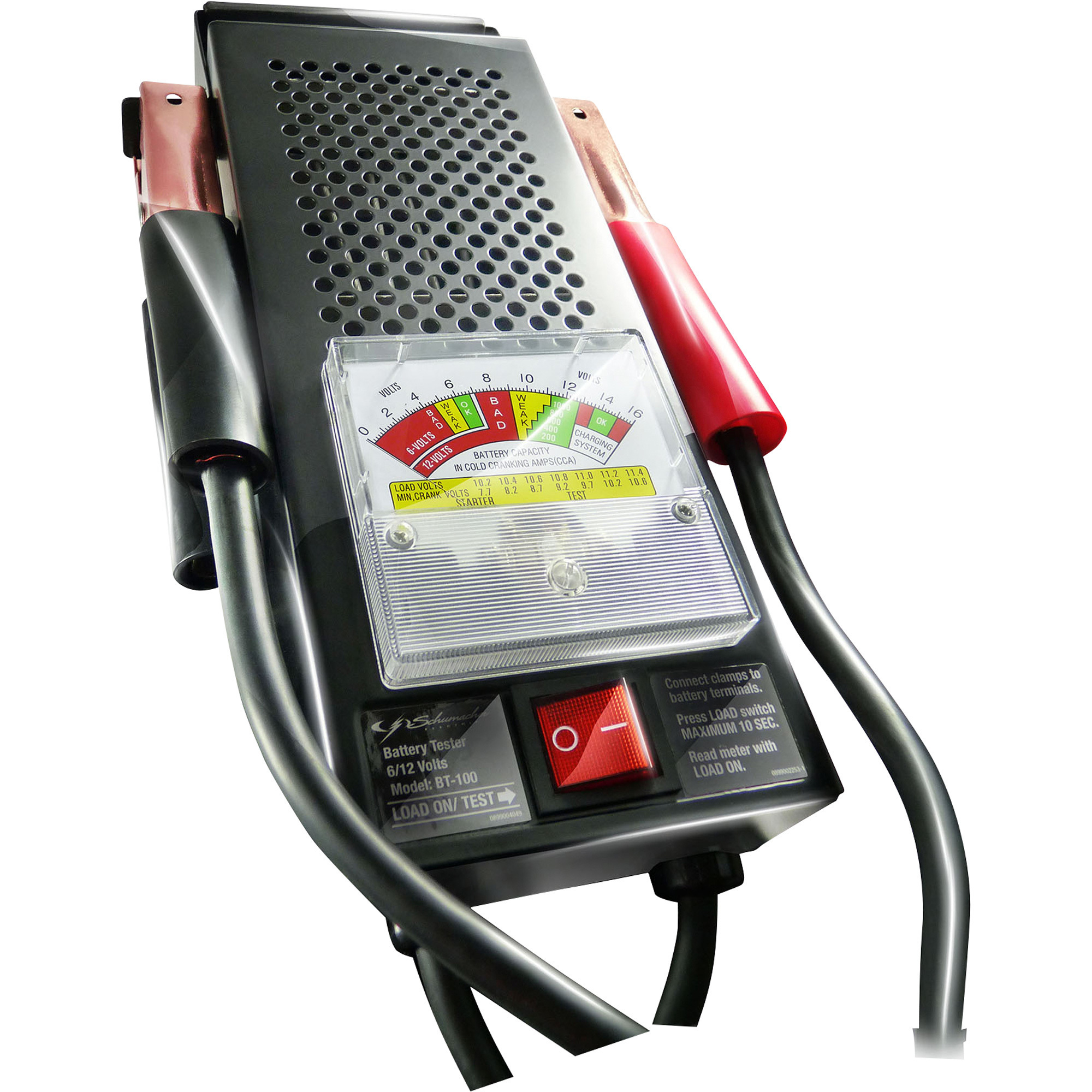 Schumacher Battery Load Tester — 6/12 Volt, Model BT100 Northern Tool